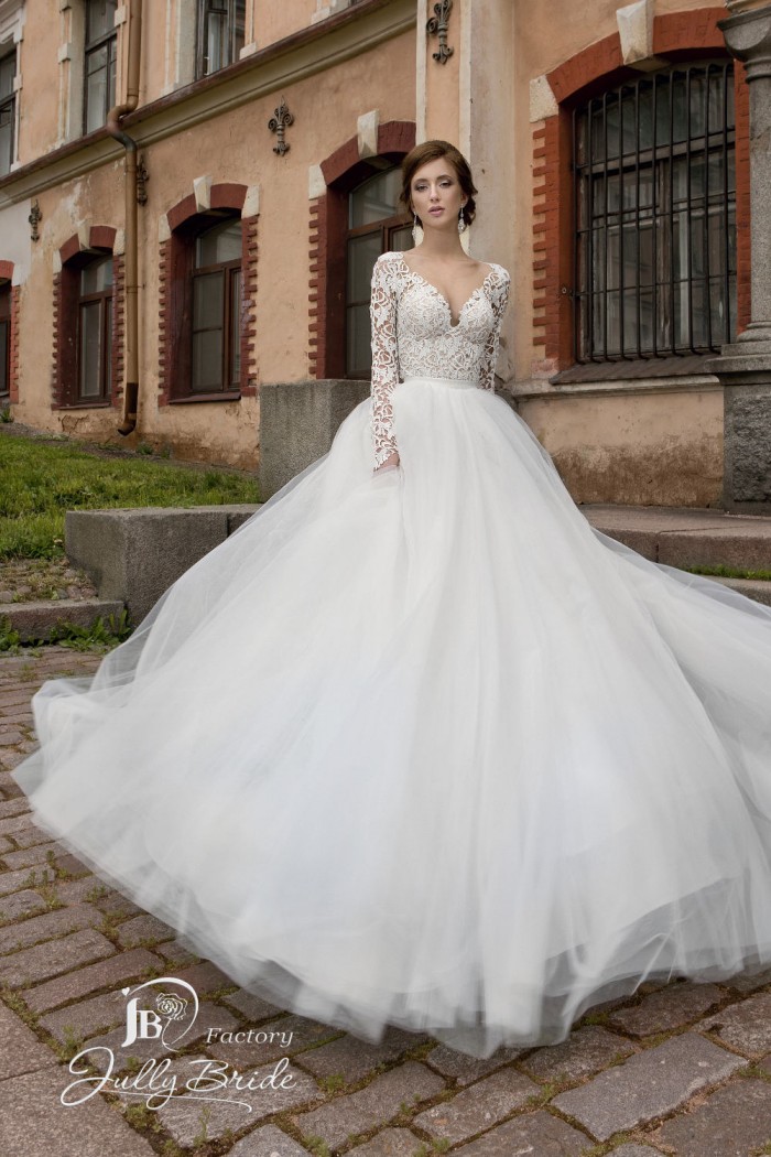 Кружевное свадебное платье трансформер с пышной юбкой JULLY BRIDE Кружевное свадебное платье трансформер с пышной юбкой JULLY BRIDE